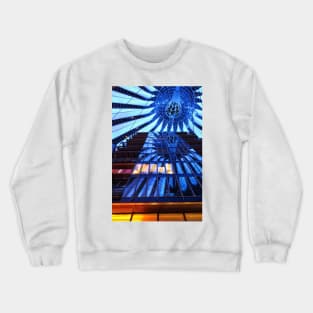 Reflections Sony Center at Night - Berlin, Germany Crewneck Sweatshirt